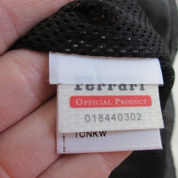 Ferrari Puma Bomber Jacket Women M Black Zip Mesh y2k R Moto Biker Racing 294 - Picture 4 of 16